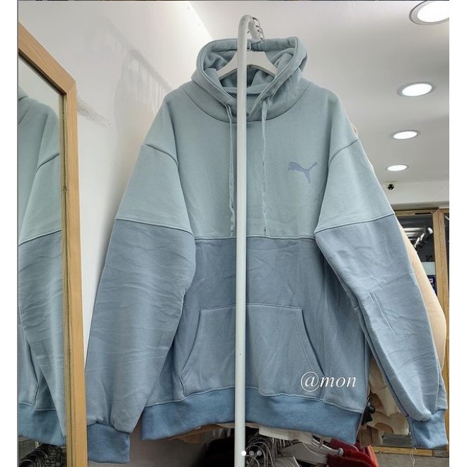 2012034 Áo hoodie nỉ bông phối màu, áo nỉ bông nữ ulzzang freesize