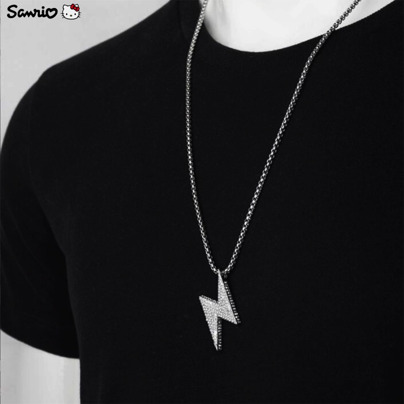 Vòng cổ Dáng Dài Đính Đá Phong Cách hip hop Thời Trang Cho Nam Và Nữ