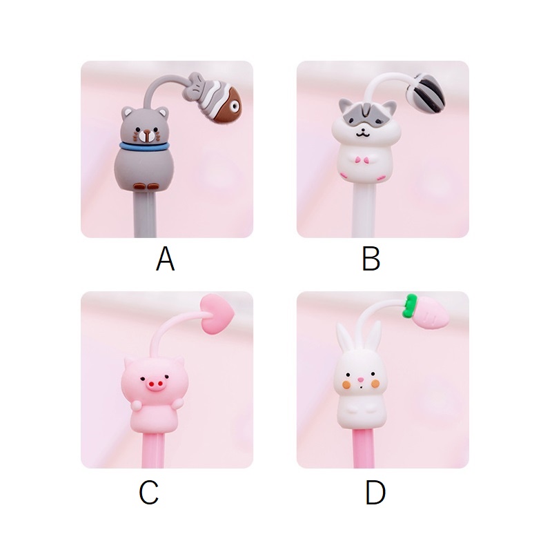 Bút mực gel ngòi 0.5mm hình trái cây hoạt hình sáng tạo cho học sinh / văn phòng