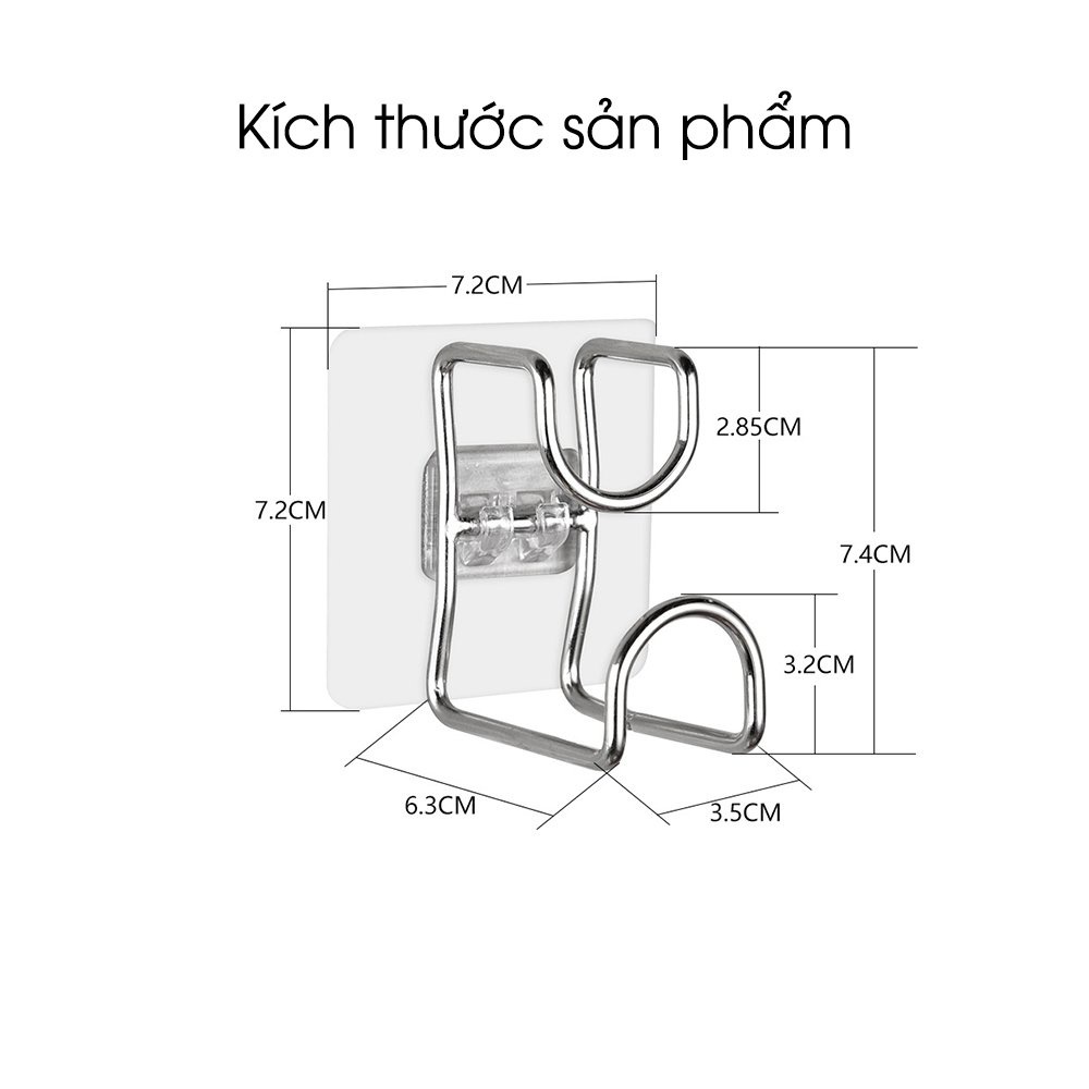 [ TIỆN ÍCH - GIÁ RẺ ] Kẹp dán treo thau chậu , rổ giá ,đồ dùng