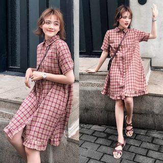 Đầm Nữ caro đuôi cá bèo cực hot (KÈM ẢNH THẬT)