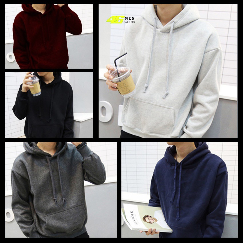 Áo khoác hoodie vải nỉ form vừa phối nón cực đẹp MFK025 | BigBuy360 - bigbuy360.vn