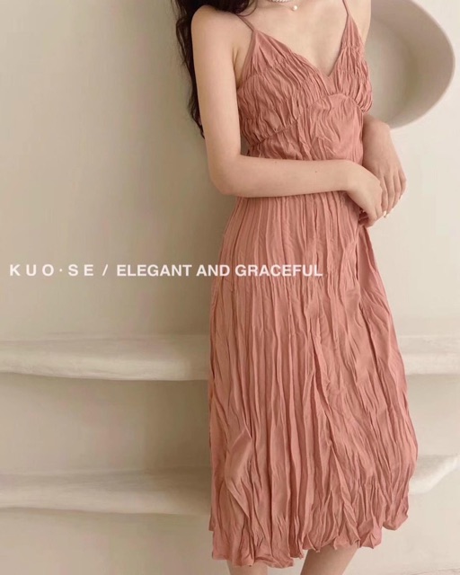 |Wjn Kul Store| - Đầm hai dây đơn giản cao cấp Korea