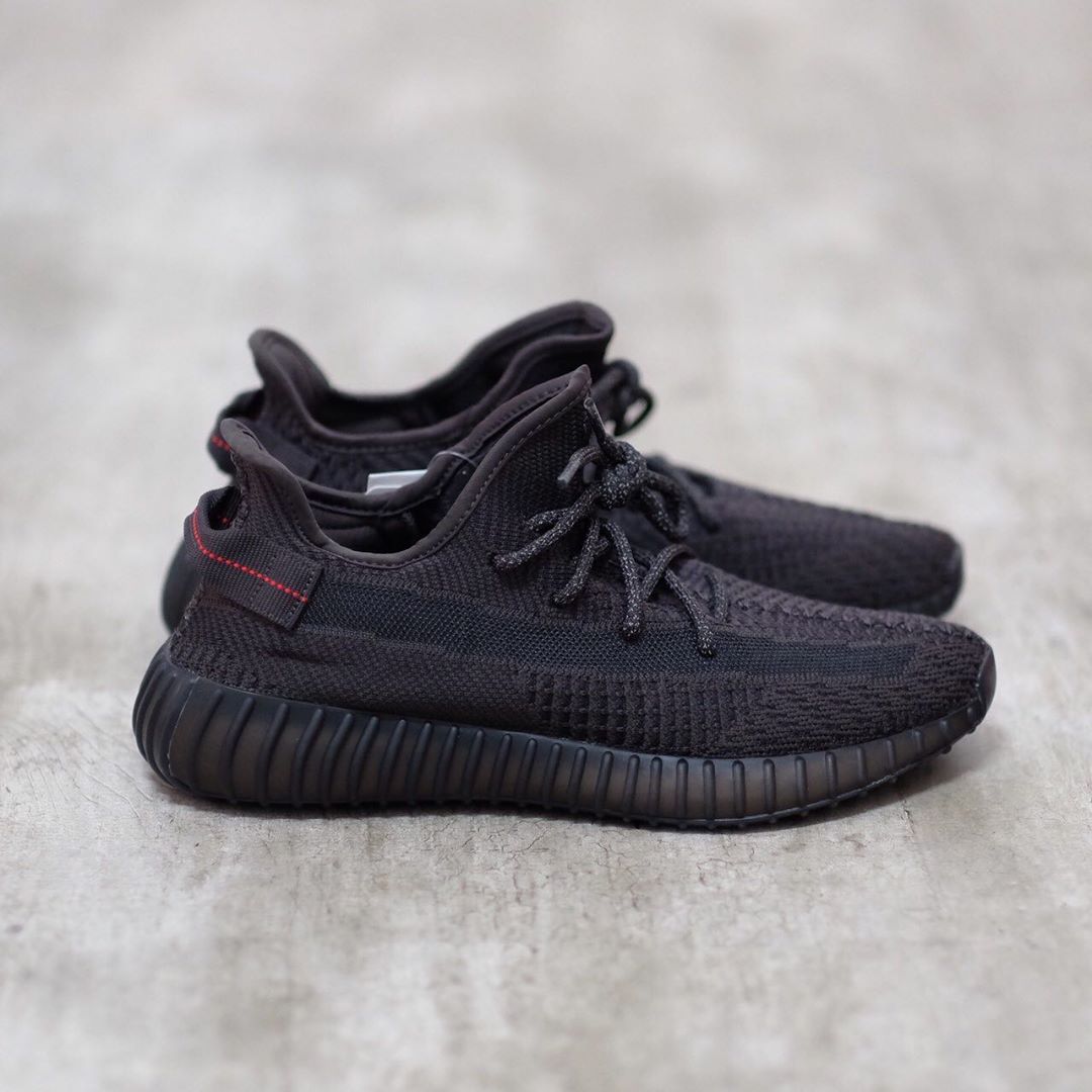 (FREESHIP+FULLBOX)  Giày thể thao Sneakers YZ 350 V2 STATIC black ĐEN Phản quang dây và gót cực đẹp cho cả nam và nữ