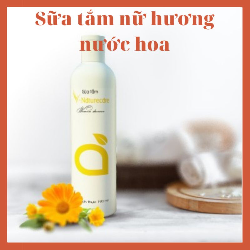 Sữa tắm nữ V-naturecare hương nước hoa quyến rũ chai 190ml