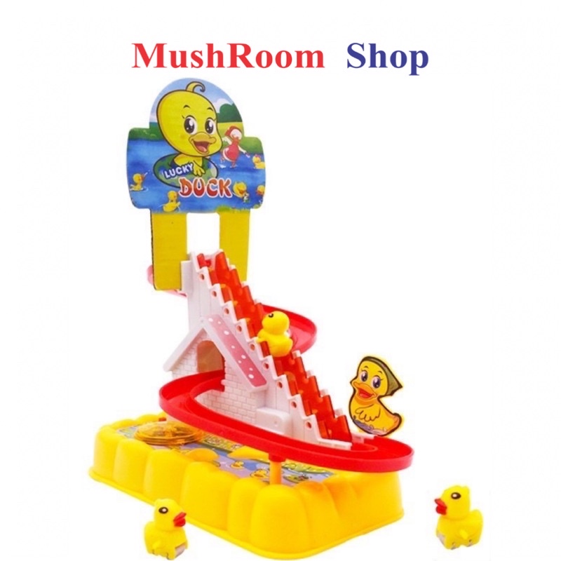 Hộp Đồ Chơi Vịt Leo Thang MUSHROOM Vui Nhộn Cho Bé