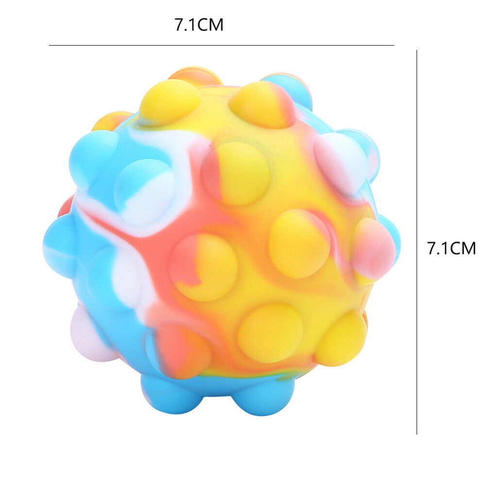 1 quả bóng silicon mềm đồ chơi giảm căng thẳng 70X70MM