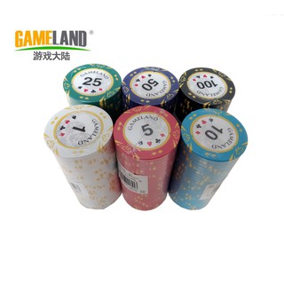 Cọc 25 phỉnh/ chip Poker Gameland cao cấp 2