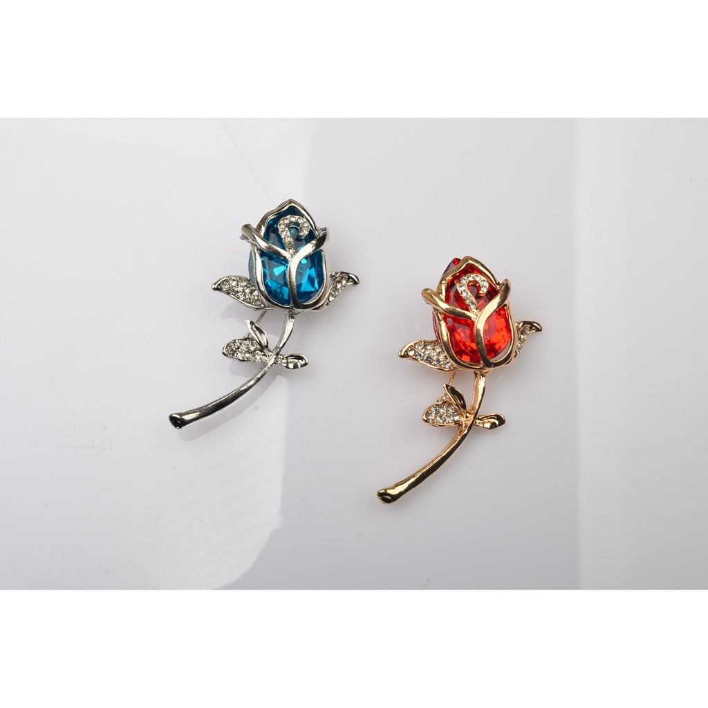 Ghim cài áo - lapel pin - Phụ kiện Trâm Cài Áo Hoa hồng chúm nụ