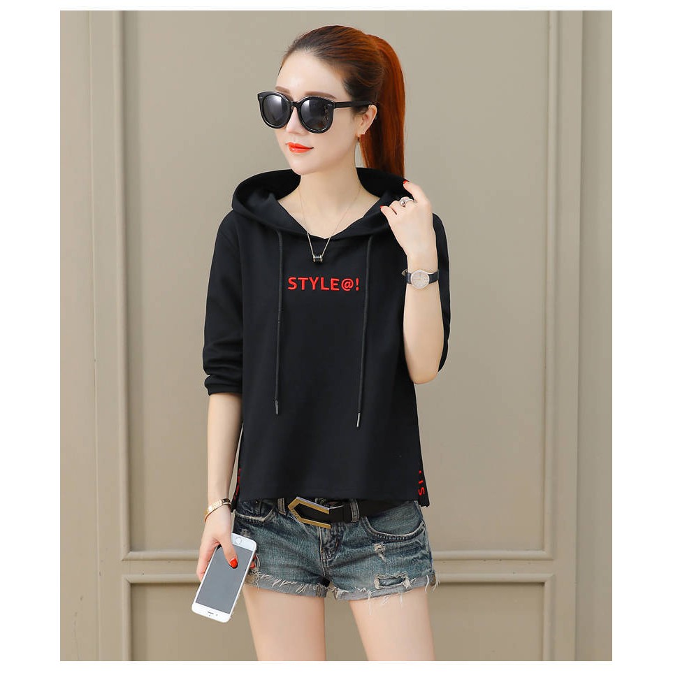 Áo Hoodie Tay Lỡ STYLE Siêu Xinh P1004