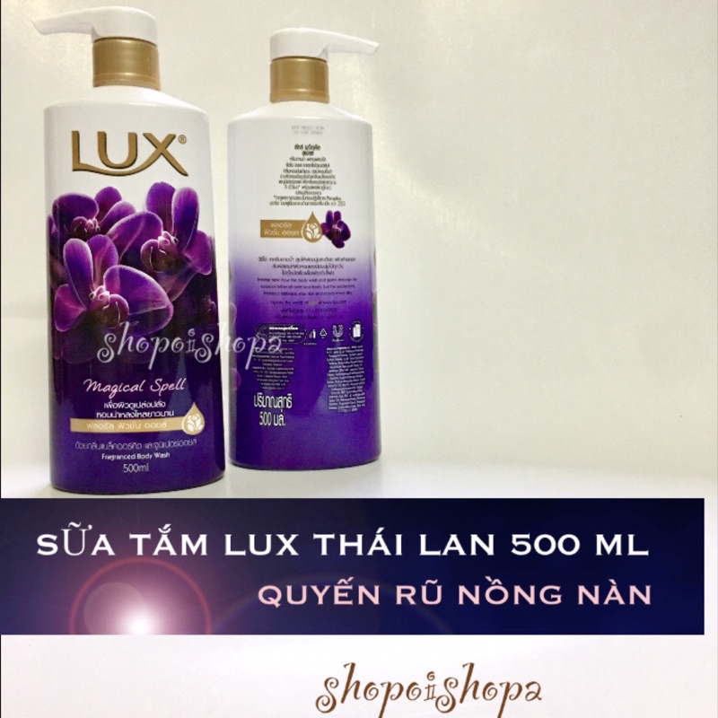 🌼 Sữa tắm Lux Thái lan mịn sạch dưỡng da 450ml