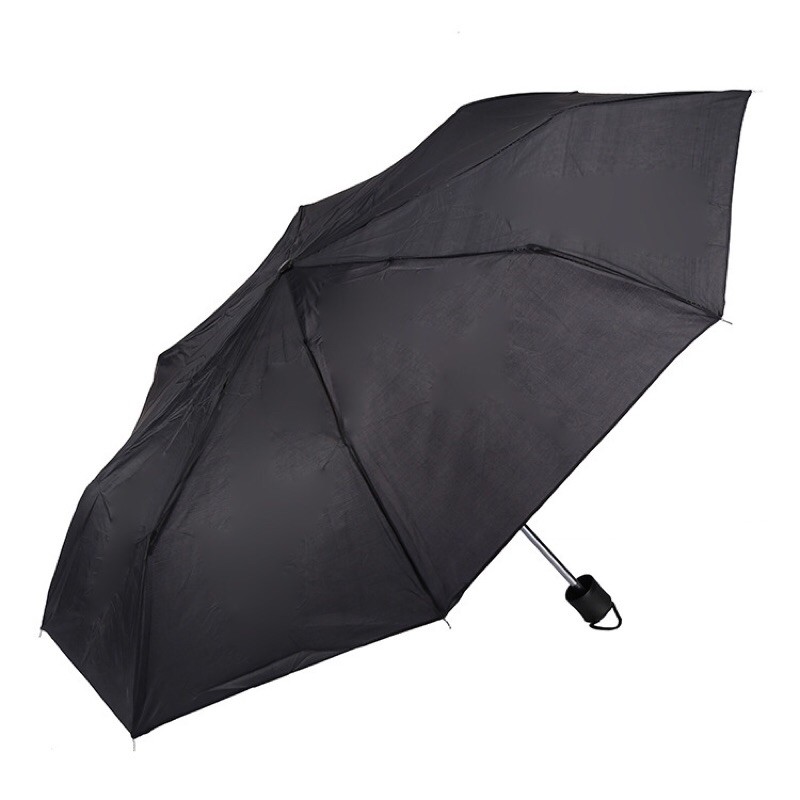 Dù, Ô Che Mưa Nắng Chống Tia Cực Tím Màu Trơn Gấp 3, Có 8 Cánh, Tán Rộng 110cm Khi Bung - Lucky Girl shop