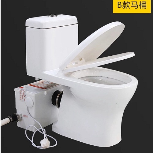 Máy xử lý chất thải bồn cầu, dùng cho bồn cầu thoát ngang