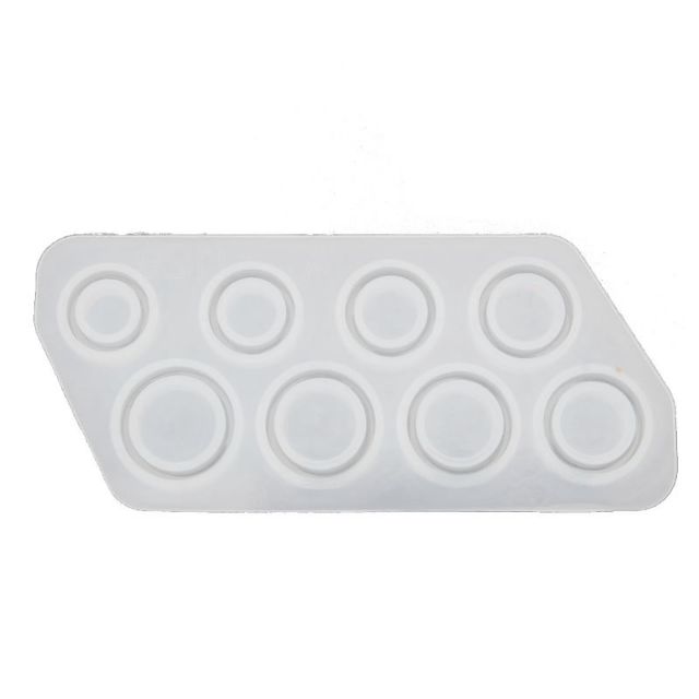 Khuôn silicone làm nhẫn trơn 8 kích cỡ.