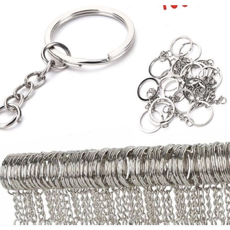 Đầu móc khoá 10 cái / móc khoá sắt làm hanmade
