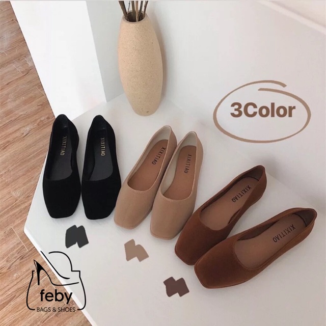 Giày búp bê trơn Hàn Quốc