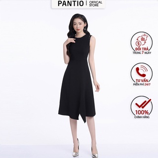 Đầm dạo phố chất liệu thô dáng ôm không tay FDP32551 - PANTIO