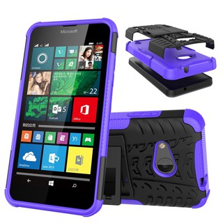 Ốp điện thoại thiết kế kiểu cứng 2 lớp họa tiết vỏ bánh xe có chân đỡ cho Nokia Lumia 550
