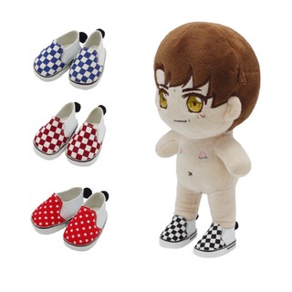 Giày caro đuôi thỏ cho búp bê 20cm