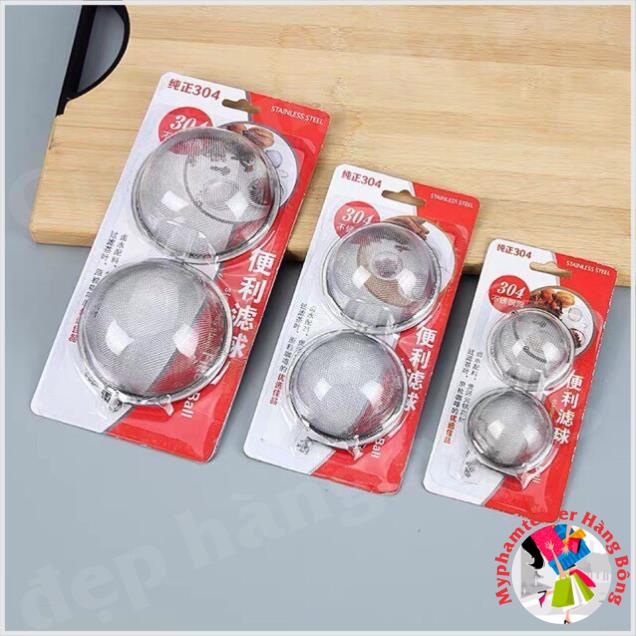 Quả lọc trà, lọc nước phở, lọc nước thảo dược inox 304, 3 cỡ