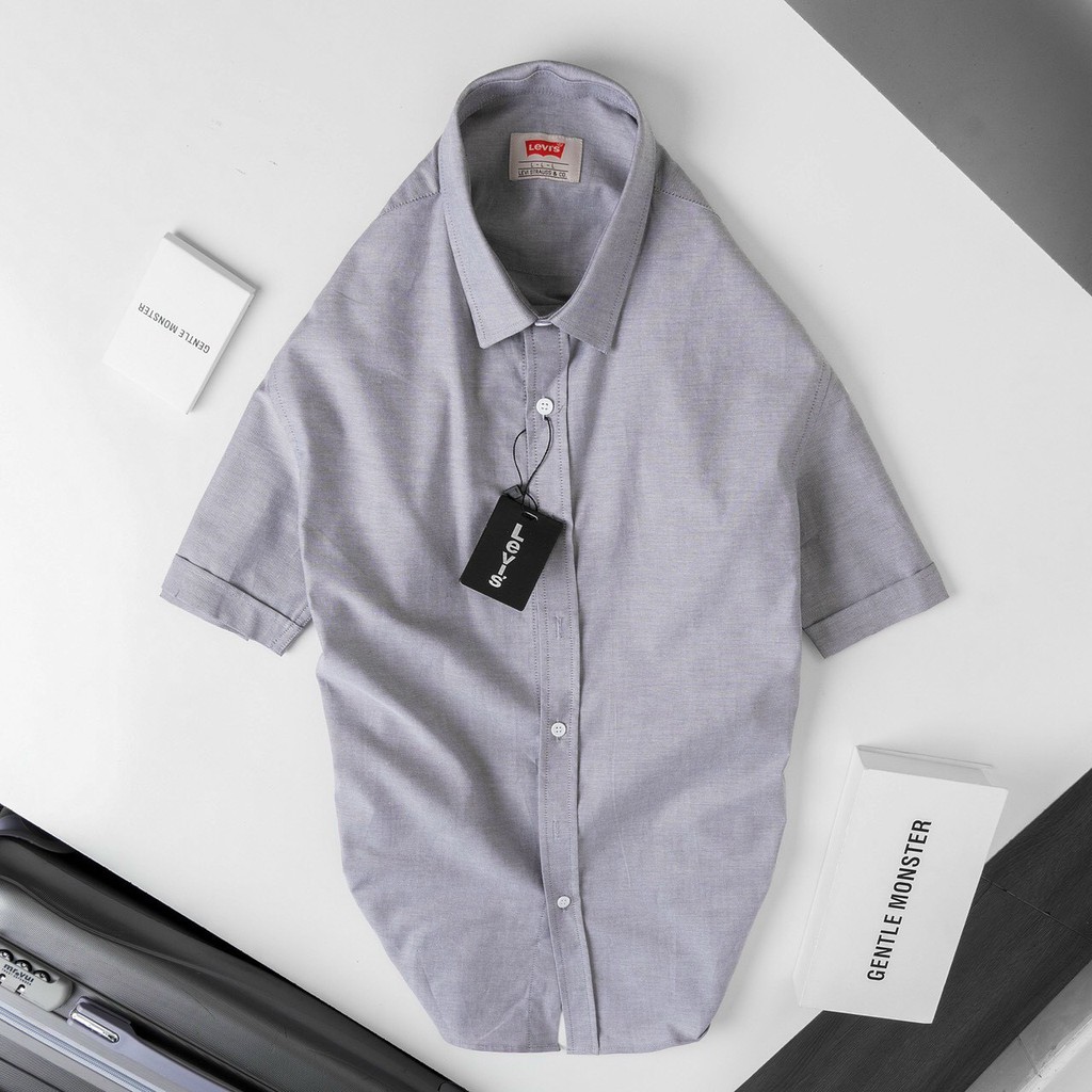 Áo Sơ Mi Nam Ngắn Tay Cao Cấp LV Dáng Slimfit, Vải Trơn,Mềm Mịn,Không Nhăn, Thấm Hút Hàng VNXK | BigBuy360 - bigbuy360.vn