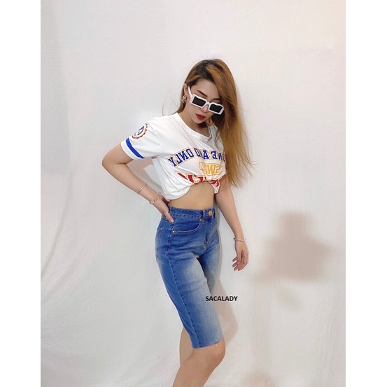 Quần Jeans Ngố YMI - HIGH RISE Wash Fix Co Dãn 3Cm - 7Cm  3949