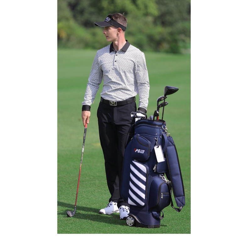 Áo Golf Nam Dài Tay - PGM Men Golf Shirt - YF367