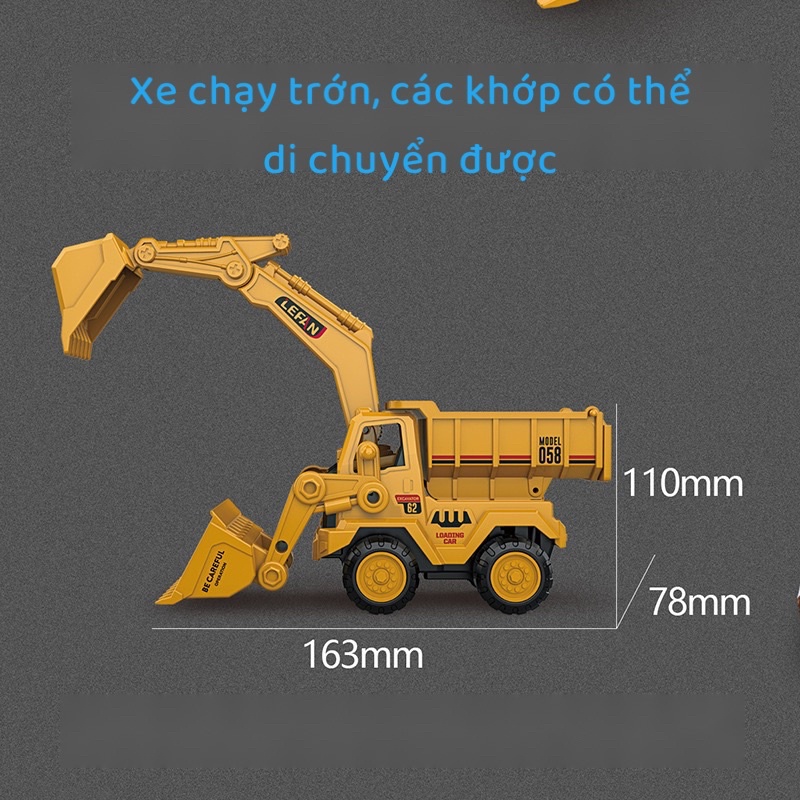 ĐỒ CHƠI MÔ HÌNH XE CÔNG TRÌNH CHẠY 210-19