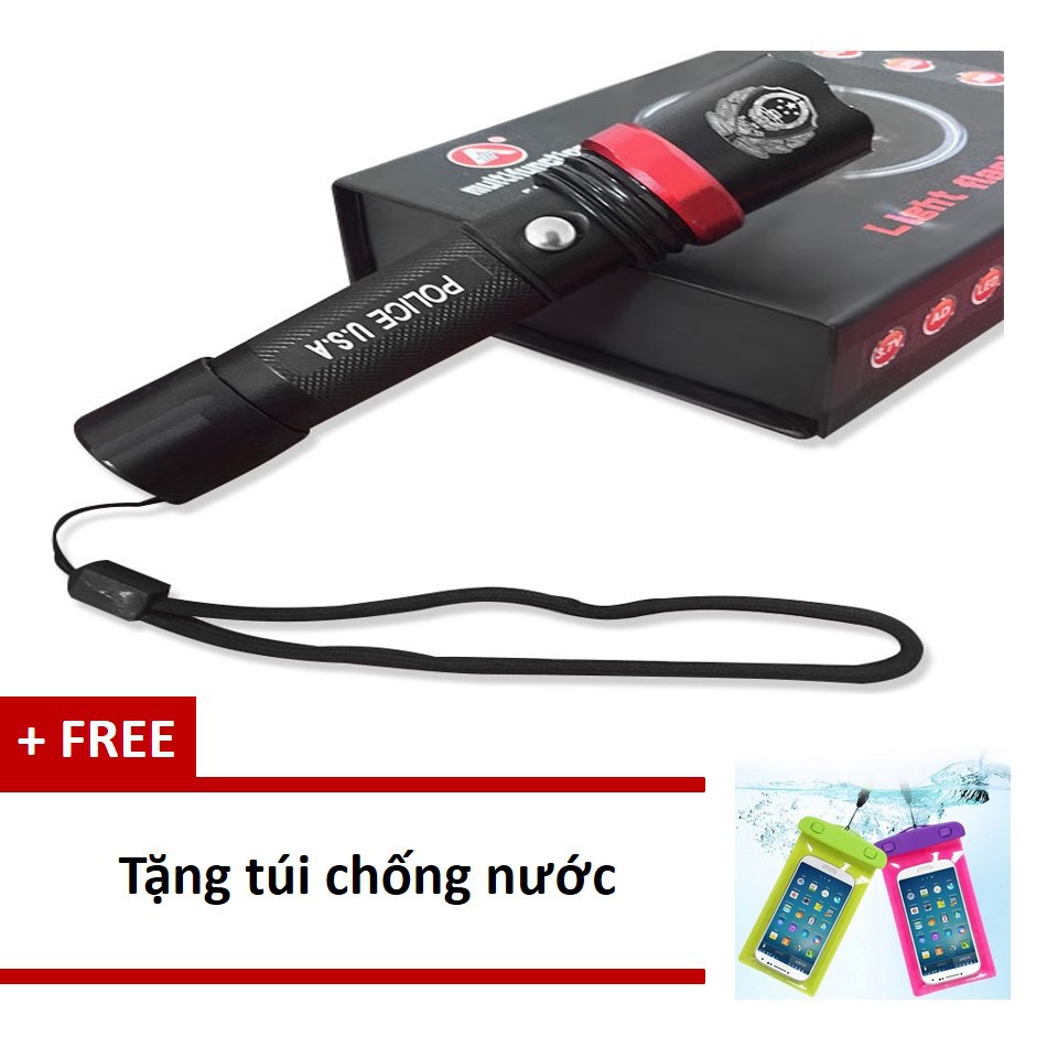 Đèn pin Siêu Sáng Police SWAT loại xịn full box