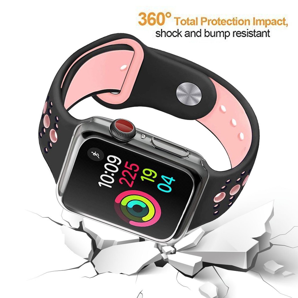 Ốp cứng trong suốt bảo vệ mặt đồng hồ Apple Watch 4 40mm 44mm