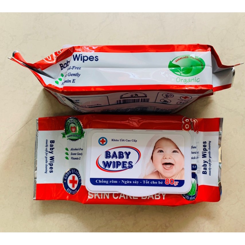 GÓI 80 KHĂN GIẤY ƯỚT BABY WIPES