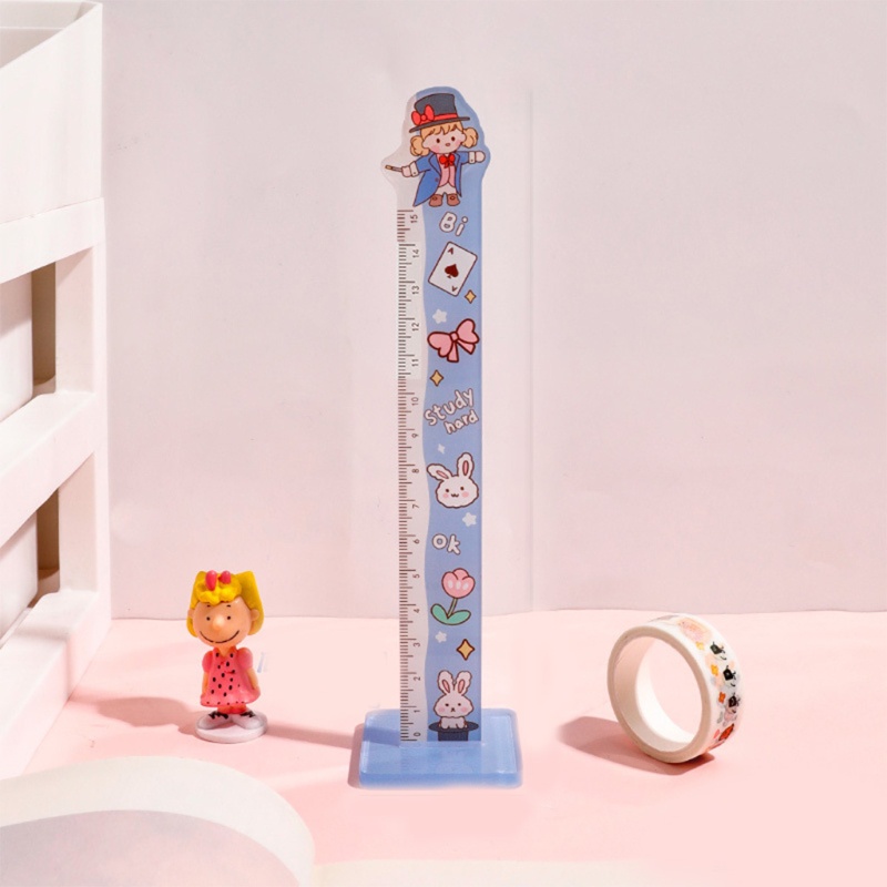Thước Thẳng Bằng Nhựa Acrylic Nhiều Màu Sắc Dùng Trong Học Sinh / Văn Phòng