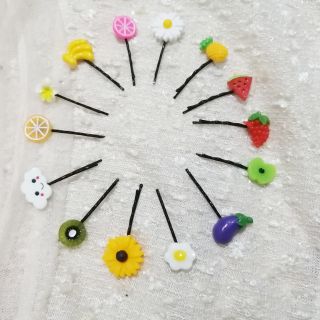 Kẹp tóc hoa quả - mẫu random