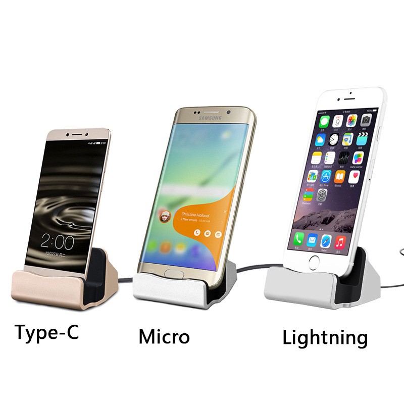 Giá đỡ điện thoại đa năng lightning Type-C Micro USB