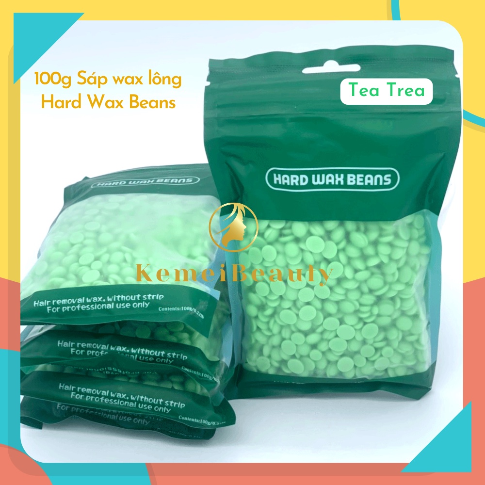 Sáp Wax Lông Hạt Đậu Hard Bean 100g - Wax tẩy lông nách, bikini, vùng kín an toàn, tiết kiệm
