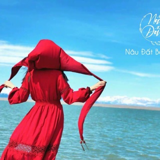 Set Váy Boho kèm khăn choàng ( hình thật )