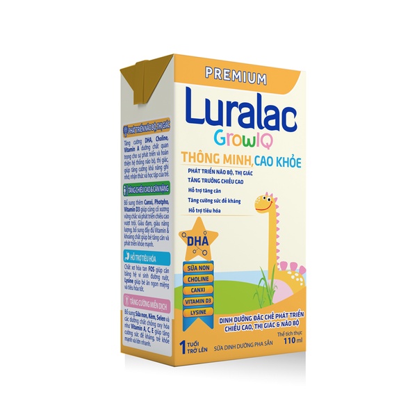 Sữa pha sẵn Luralac grow - 110ML - 180ML
