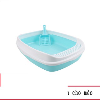 KHAY CHẬU CÁT VỆ SINH CHO MÈO THÚ CƯNG NHỰA DẺO CHẮC CHẮN CÓ KÈM XẺNG