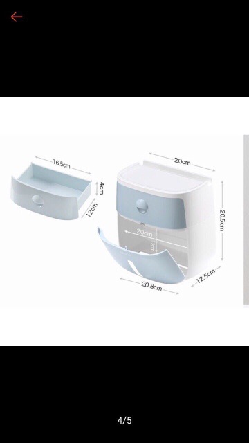 Hộp Đựng Giấy Vệ Sinh 2 Ngăn Thông Minh Ecoco