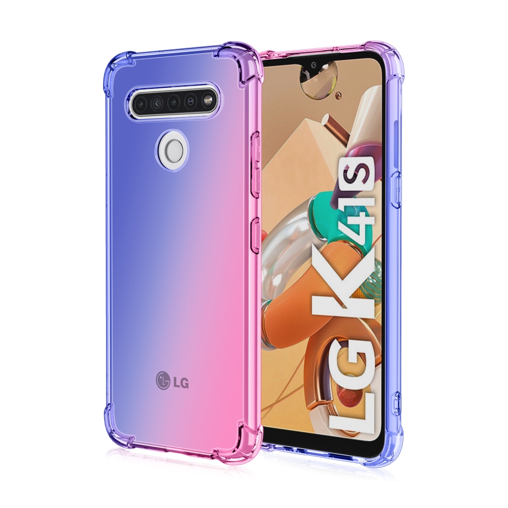 Bao Da Điện Thoại Màu gradient Cho lg k41s v60 thinq k61 k51 q51 stylo 5 6 k50 q60 k51s Ốp