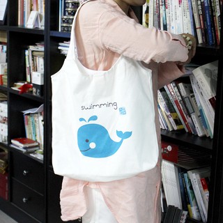 Túi Tote Túi Vải Tay Nải Cá Heo Ulzzang Hàn Quốc Hot