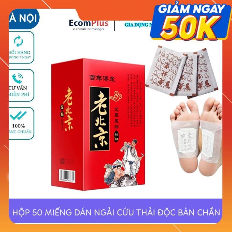 Hộp 50 Miếng Dán Thải Độc Ngải Cứu Đông Y Dán Chân, Hàng Nội Địa Trung, Món Quà Cho Sức Khỏe Gia Đình Bạn | BigBuy360 - bigbuy360.vn