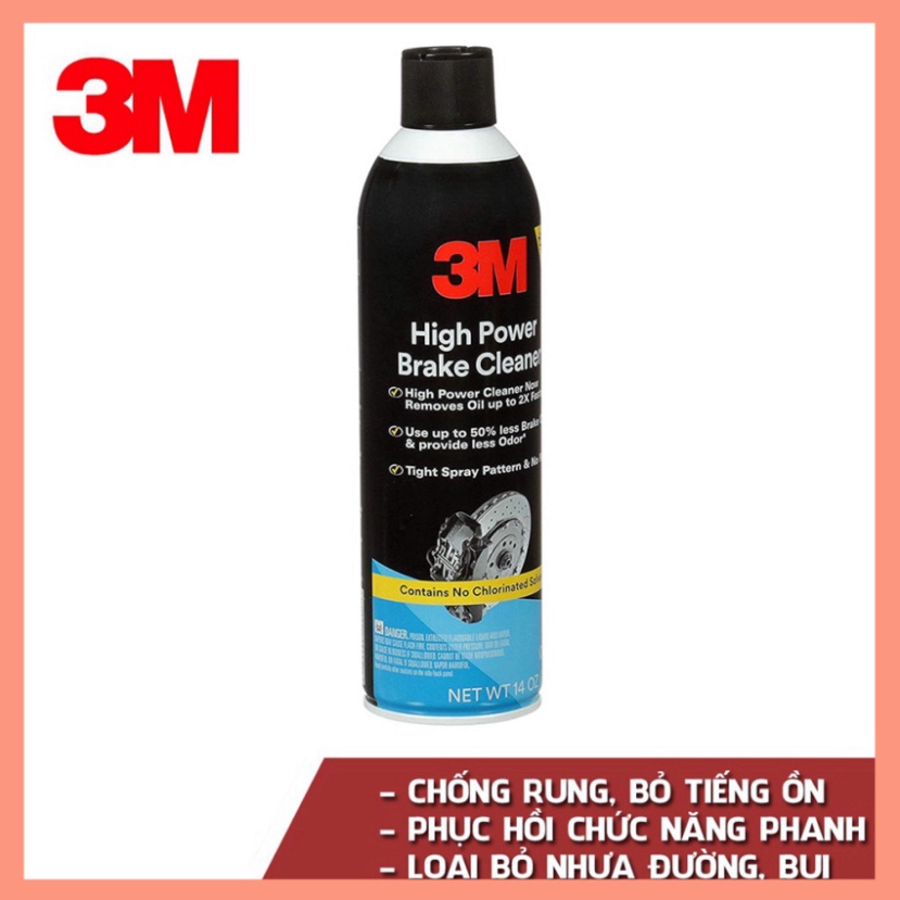 Dung Dịch Tẩy Rửa Đĩa Phanh Ô Tô Xe Hơi 3M 08880 High Power Brake Cleaner Làm Sạch Rỉ Sét Dầu Mỡ Nhựa Đường