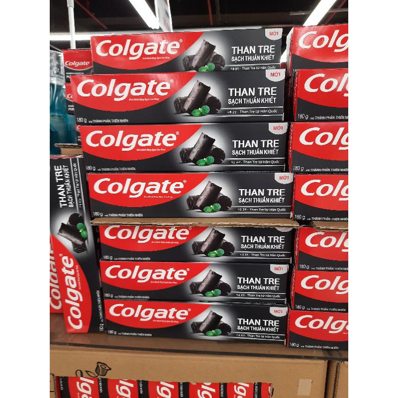 Kem đánh răng Colgate 100g thiên nhiên sạch khuẩn từ Than tre Hàn Quốc &amp; bạc hà