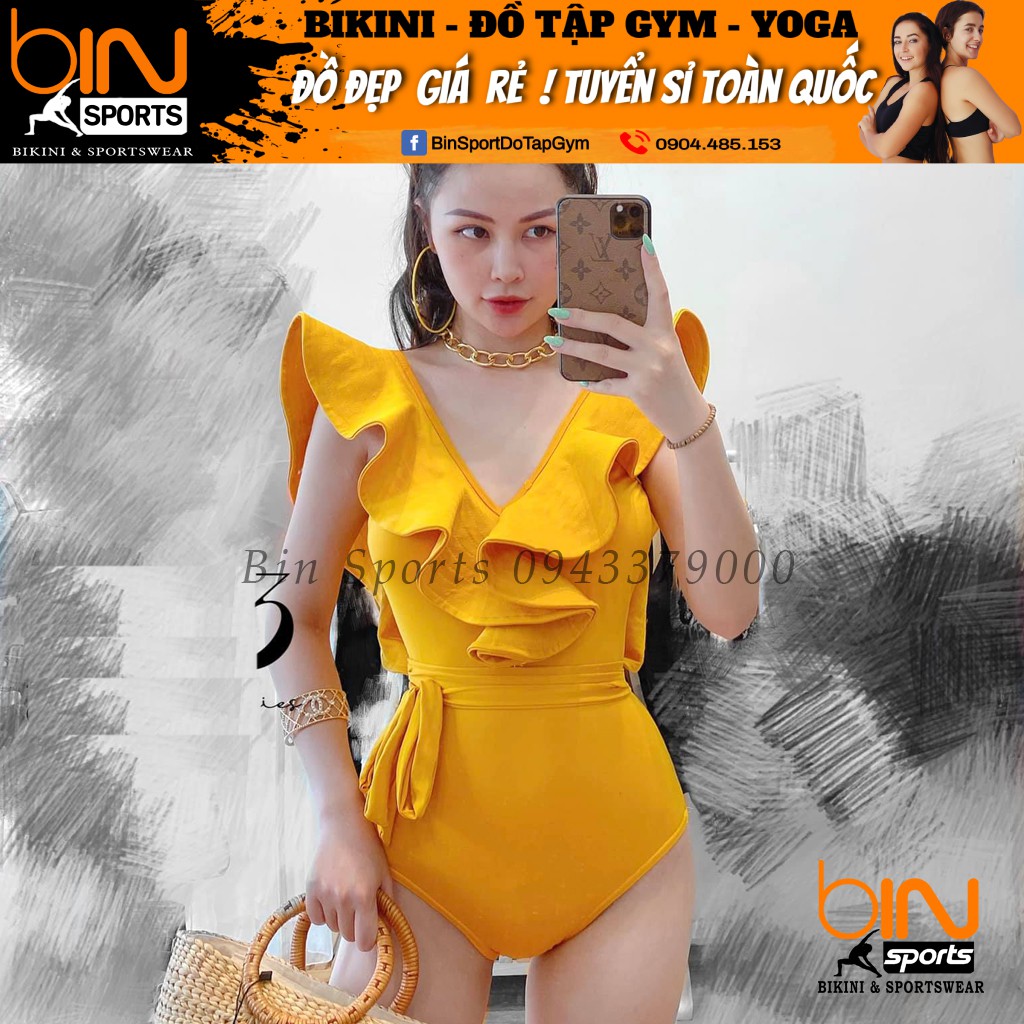 Bikini Nữ Một Mảnh Vai Bèo Nhiều Màu Hot Freesize Bin Sport BHV140