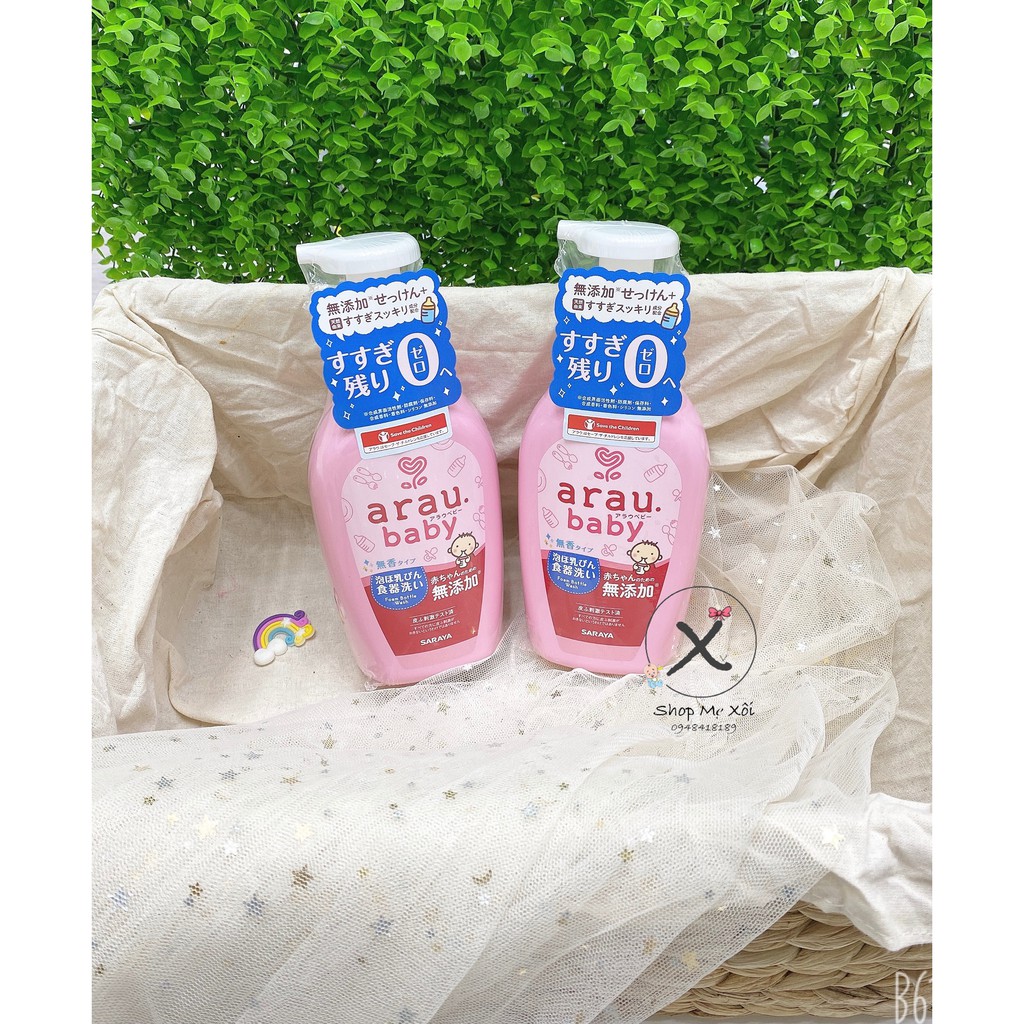 Nước rửa bình Arau cho bé chai 500ml