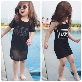 Set váy lưới bé gái