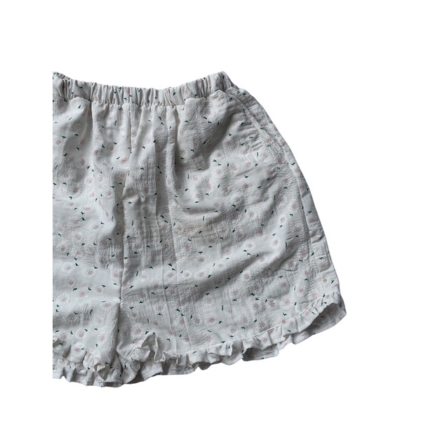 FLOWER TWO | Set áo hai dây cột nơ hoạ tiết hoa nhí