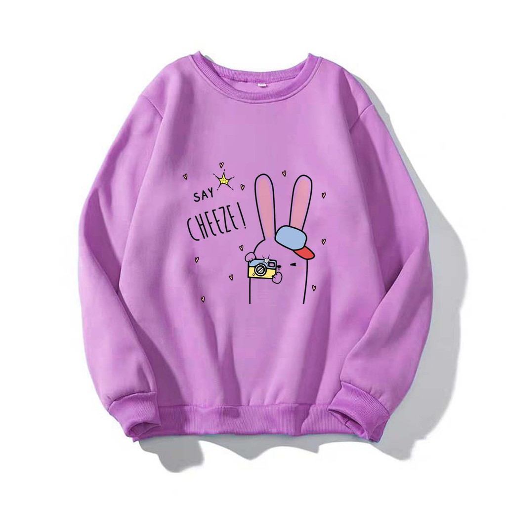 [FREESHIP_50K] Áo Sweater nam nữ in hình Say Cheeze dễ thương William - DS97, kiểu hoodie chui đầu thích hợp làm áo cặp