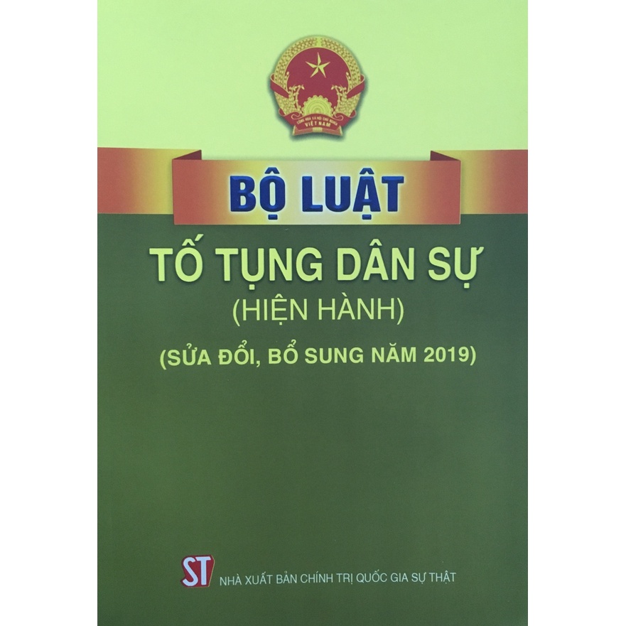 [Sách] Bộ luật Tố tụng dân sự (sửa đổi, bổ sung năm 2019)